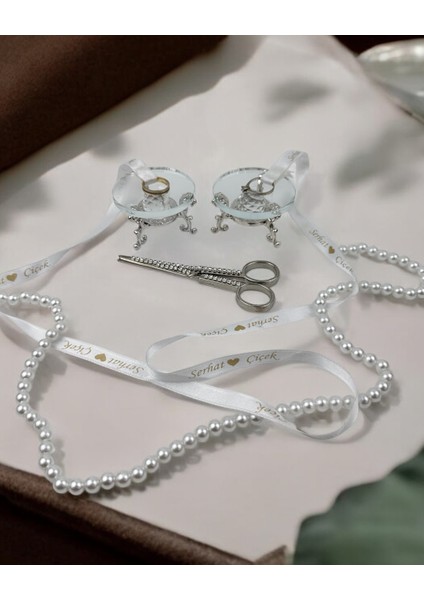 Grazia Cam Yüzük Yükselticisi ve Söz Makası Seti