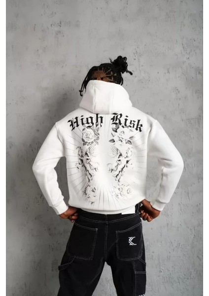 By Kea Erkek Baskılı Kapşonlu Sweat - Beyaz fiyatları