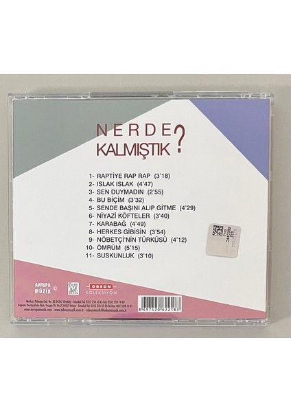 Cem Karaca - Uğur Dikmen Cahit Berkay Nerde Kalmıştık CD