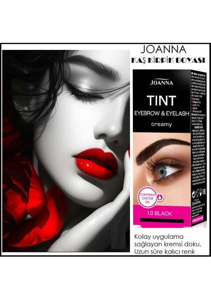 Kaş Kirpik Boyası Siyah Renk 1.0 + Oksidan x 3 KUTU