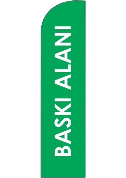 Özel baskılı Yelken Bayrak (YEŞİL )