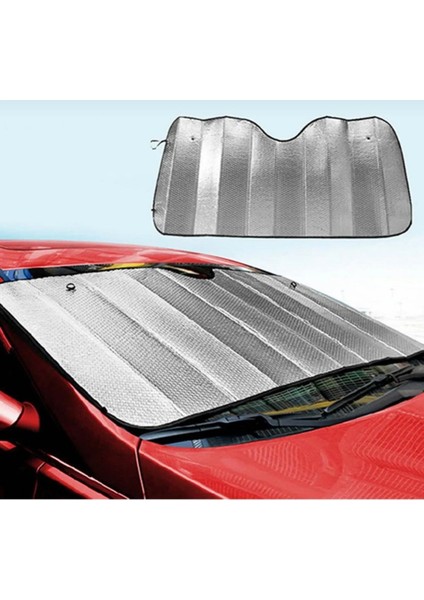 Metalize Araba Ön Cam Güneşliği Torpido Koruyucu Oto Güneşlik Paneli Ön Cam Brandası 130 x 60 cm fiyatları