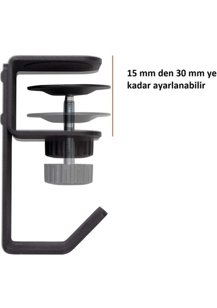Kulaklık Askısı Çanta Askısı Masa Altı Taşıma Kancası