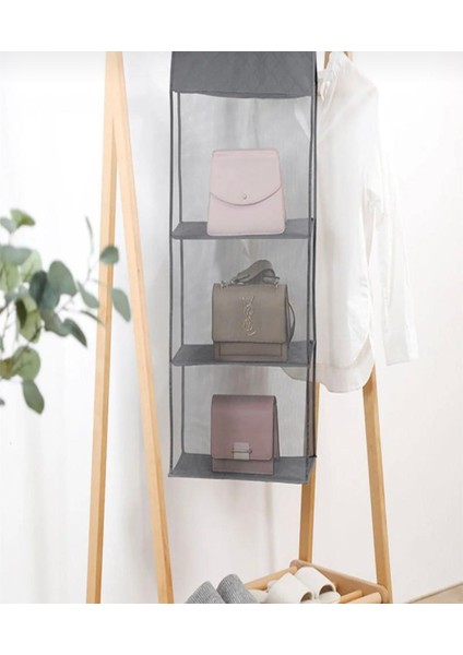 Gri 6 Cepli Dolap İçi Çanta ve Ayakkabı Düzenleyici indirimleri