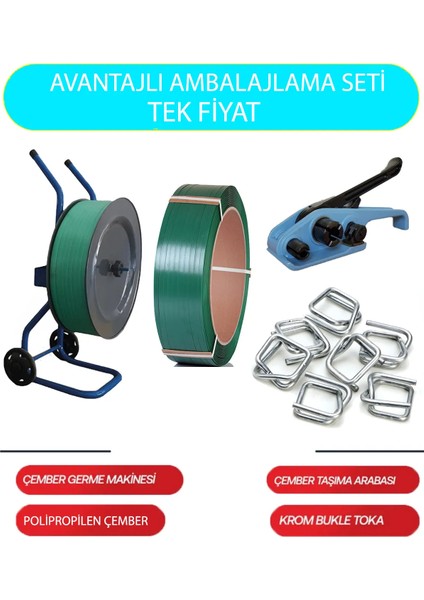 Kazançlı 16'lık Polyester Çember Kullanım Seti