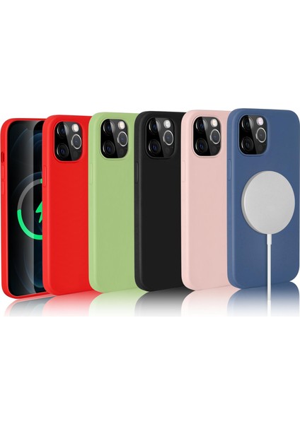 iPhone 13 Pro Max Kılıf Magsafe Özellikli Içi Kadife Silikon Kapak fiyatları