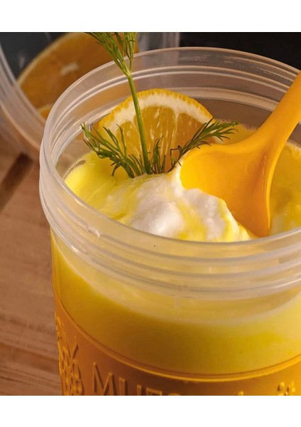 600 ml Kaşıklı Diyet Bardağı Taşınabilir Yemek Saklama Kabı Piknik Seti ve Müsli Bardağı Mama Kabı fiyatları