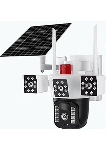 3030 4g Güneş Enerjili Dual Lens 360° Görüş Akıllı Güvenlik Kamerası