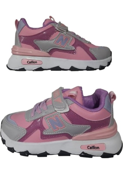 Kız Çocuk Pembe Düz Taban Spor Ayakkabı