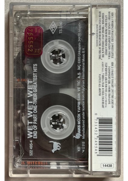 Wet Wet Wet End Of Part One Their Greatest Hits Kaset