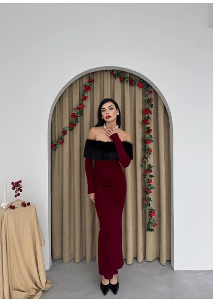 Tasarım Peluş Straplez Elbise modelleri