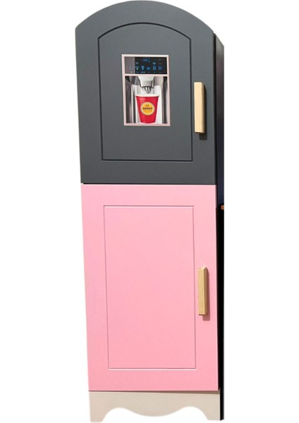 Pembe Antrasit Oyuncak Buzdolabı