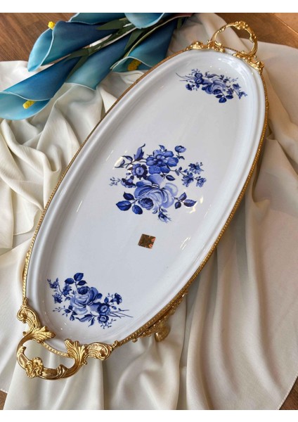 Cobalt Blue Oval Sunum Tabak