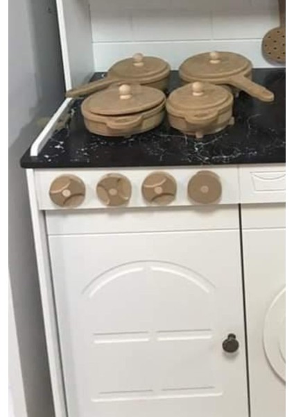 Ahşap Oyuncak Tencere Tava Seti