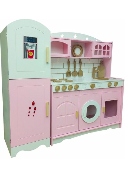 Pembe Oyuncak Mutfak/buzdolabı(1 Ledli)