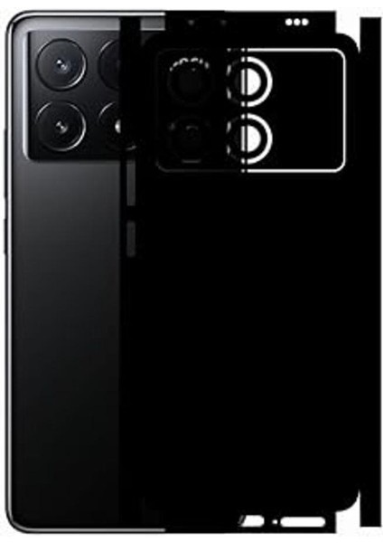 Poco X6 Pro Mat Siyah Arka Kaplama