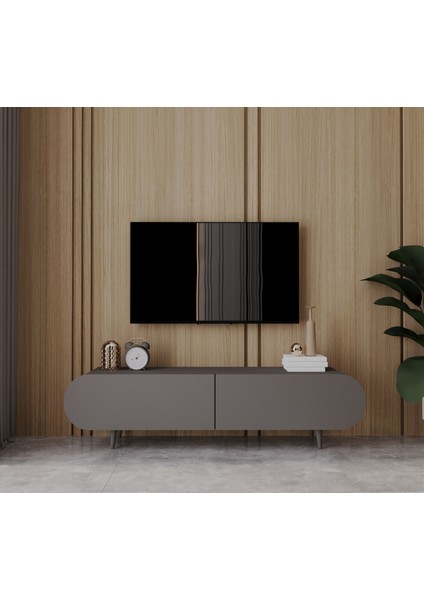 Regulus Mdf 2 Kapaklı Ahşap Ayaklı 140 cm Country Tv Ünitesi