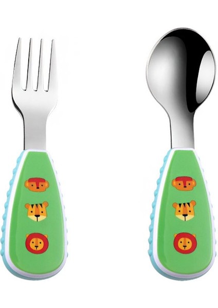 Paslanmaz Çelik Bebek Çocuk Kaşık ve Çatal Set CIN957