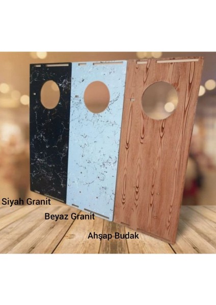 Boyalı Ahşap Oyuncak Mutfak Servis Seti ve 1 LED Aydınlatma Hediyeli
