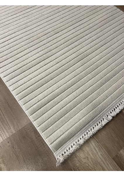 Prag 9216 Bej Modern Makina Halısı