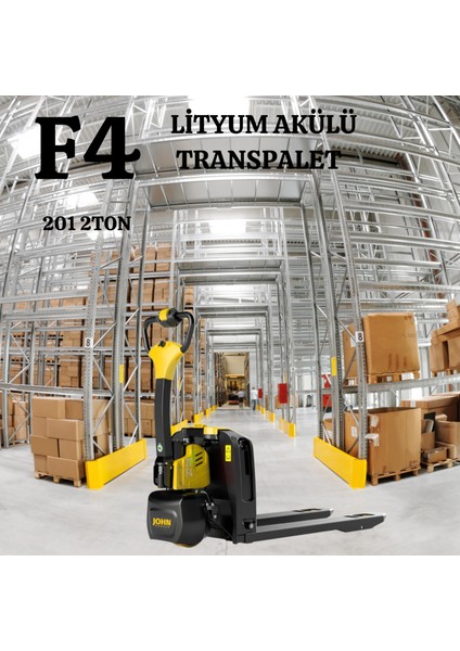 F4 Transpalet 2000KG Lityum Akülü