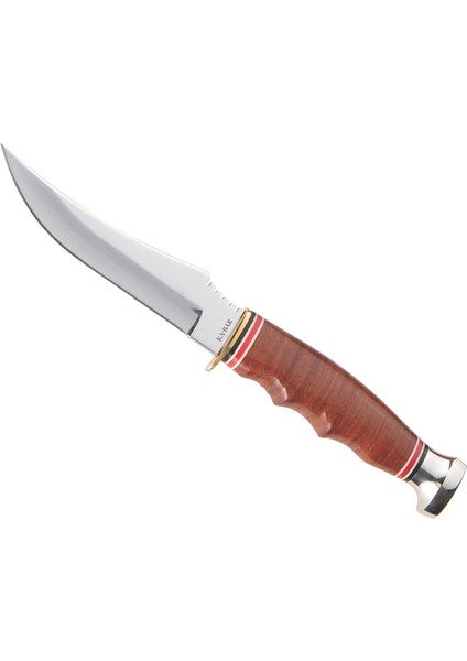 Ka-Bar Skınner Deri Kabza Av Bıçağı