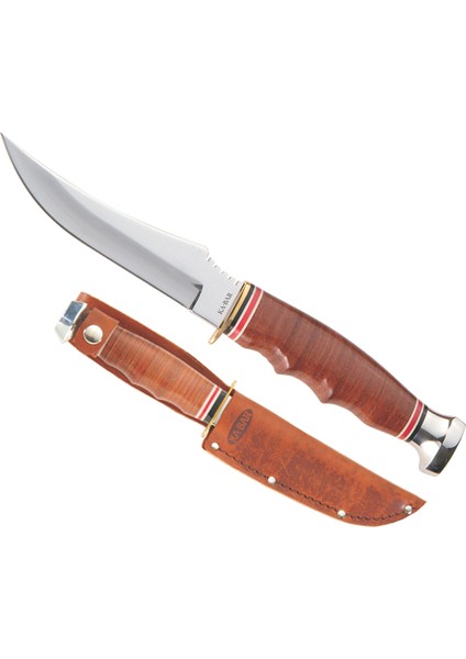 Ka-Bar Skınner Deri Kabza Av Bıçağı