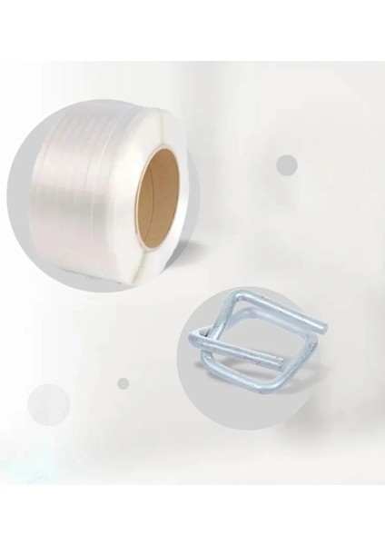 Lifli Set 19MM 600 Metre Lifli Çember- 19 mm Bukle Toka 1000 Adet