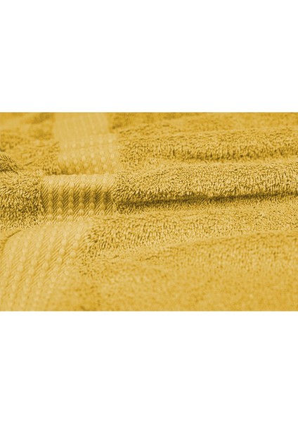 Tomurcuk %100 Pamuk 6'lı Banyo ve El Havlu Seti | 2'li 70X140CM ve 4'lü 50X100CM | Gold