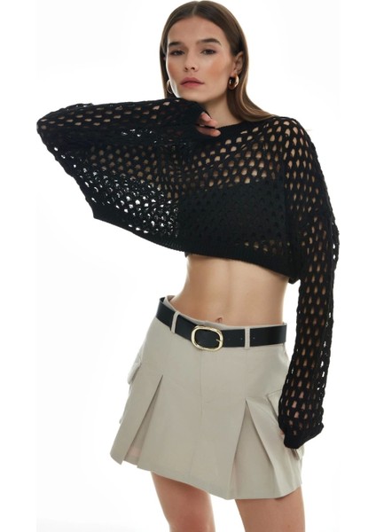 Örgü Crop Triko