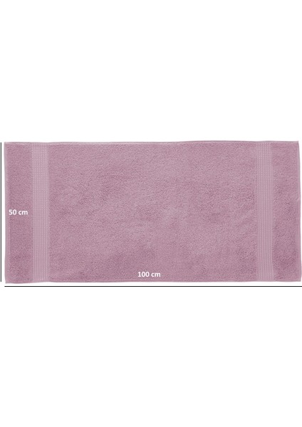 Tomurcuk %100 Pamuk 6'lı El Havlusu Seti | 50X100 cm | Gülkurusu