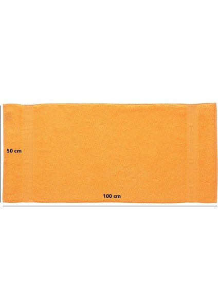 Tomurcuk %100 Pamuk 6'lı El Havlusu Seti | 50X100 cm | Turuncu fırsatları
