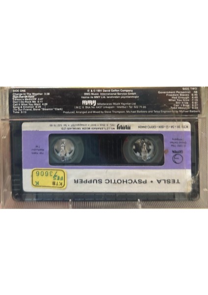 Tesla ‎– Psychotic Supper 1991 Baskı (Kaset) fiyatları