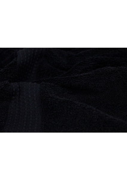 Tomurcuk %100 Pamuk 6'lı El Havlusu Seti | 50X100 cm | Siyah modelleri