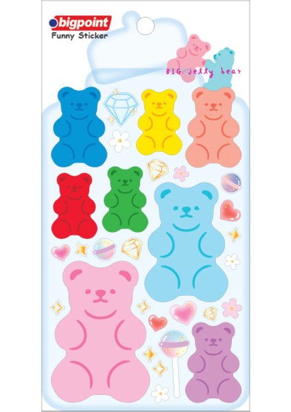 Sticker Büyük Jole Ayıları 15'li Paket