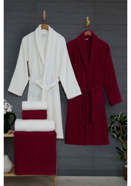 10 Parça Aile Seti Kadın & Erkek Bornoz Takımı | Yumuşak, Emici | Modern Tasarım | Lüks ve Konforlu fiyatları