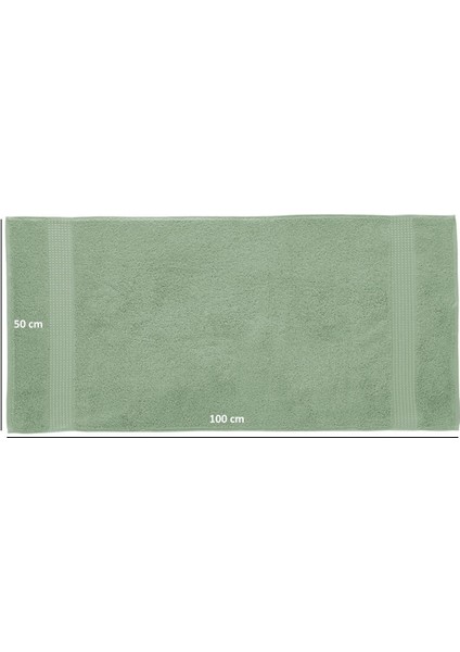 Tomurcuk %100 Pamuk 6'lı El Havlusu Seti | 50X100 cm | Buz Yeşili fırsatları
