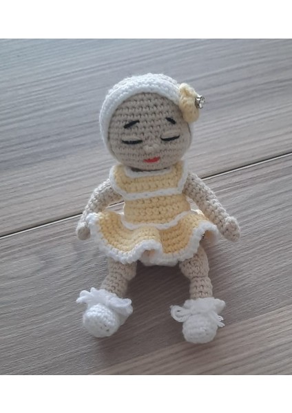 Amigurumi El Örgüsü Sevimli Bebek Çıkarılabilir Kıyafetli