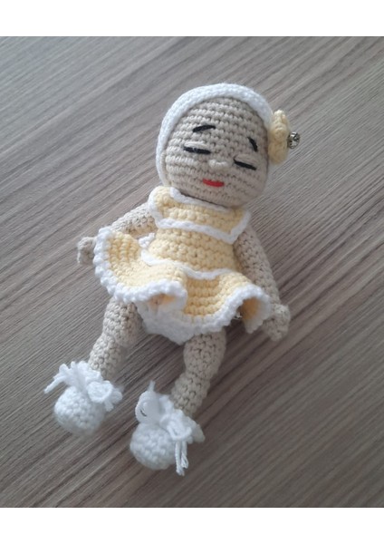 Amigurumi El Örgüsü Sevimli Bebek Çıkarılabilir Kıyafetli