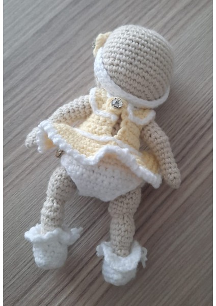 Amigurumi El Örgüsü Sevimli Bebek Çıkarılabilir Kıyafetli