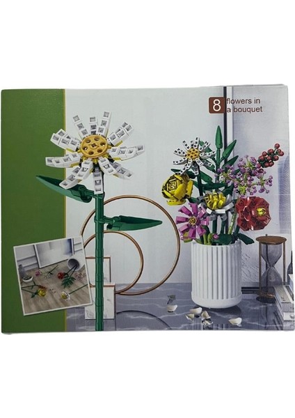 Ctoy Mini Blok Çiçekler 76032 Papatya