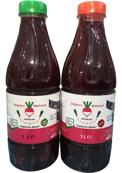 - 12 Adet 1 Litre Taneli Şalgam (Acılı/Acısız)