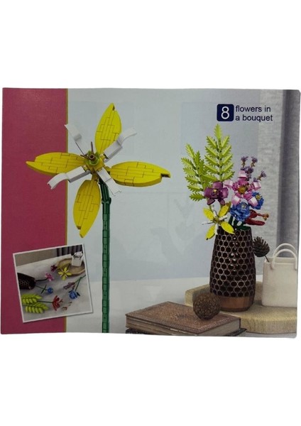 Ctoy Mini Blok Çiçekler 76025 Iris (Süsen)