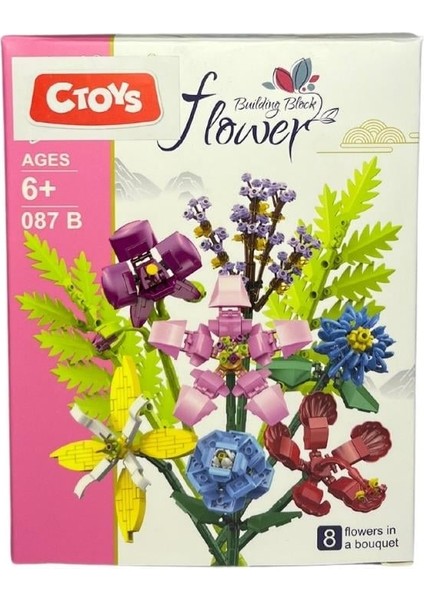 Ctoy Mini Blok Çiçekler 76025 Iris (Süsen)