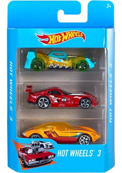 K5904 Hot Wheels 3'lü Araba Seti