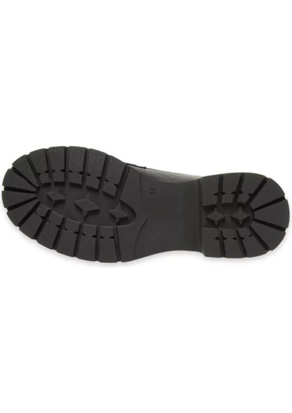 24KA-3235 Kalın Taban Kadın Deri Loafer Ayakkabı