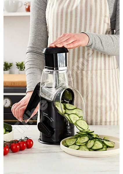 Vegetable Grinder Pro Öğütücü Dilimleyici Kollu Rende 3 Çelik Bıçaklı Sebze Doğrayıcı Mutfak Robotu indirimleri