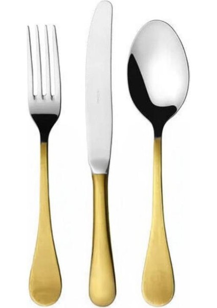 Rocco Yarı Gold 87 Parça Çatal Kaşık Bıçak Takımı-12 Kişilik