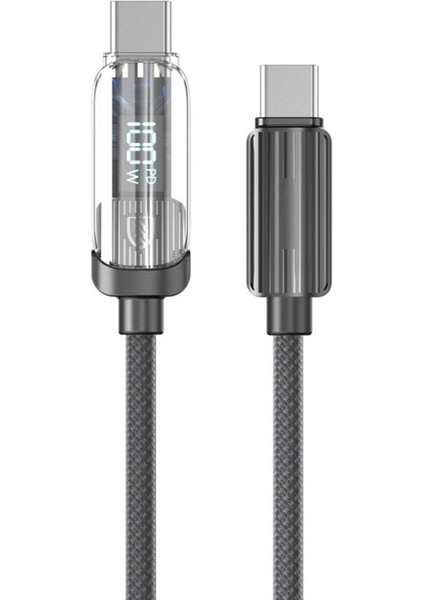 Oppo A33 A54 A55 A72 A73 A74 A76 Şarj Kablosu Type-C To Type-C 100W 1m Hızlı Şarj AZN-189CC