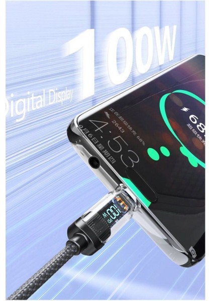 Vivo Y16 Y17S Y21 Y21A Y21S Y22 Y22S Şarj Kablosu Type-C To Type-C 100W 1m Hızlı Şarj AZN-189CC fiyatları